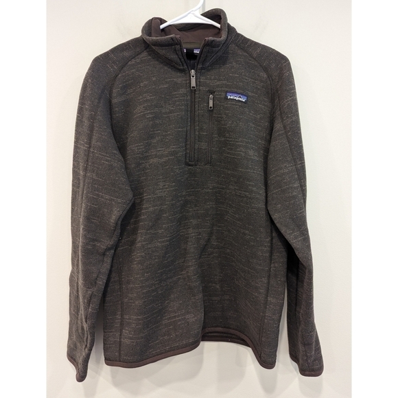 Patagonia Better Sweater Quarter Zip Fleece Pullover in Dark Walnut Size Small - Picture 1 of 8